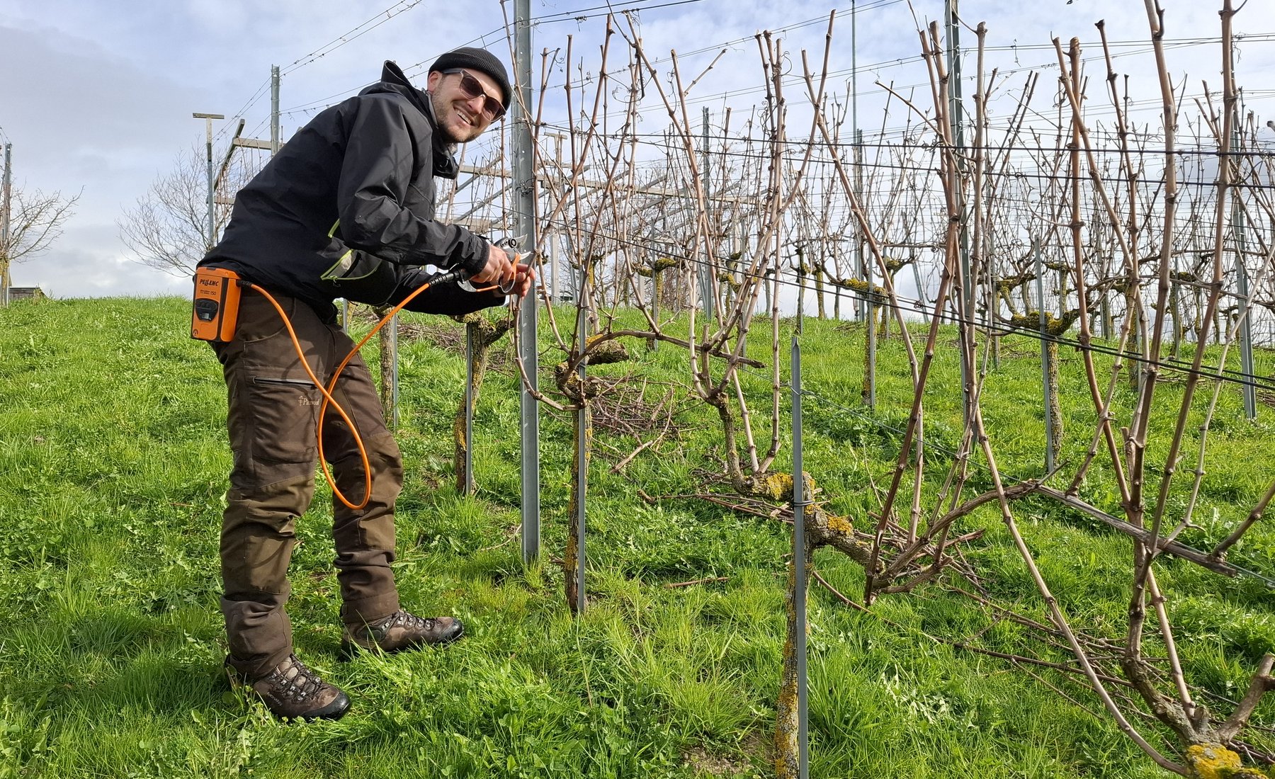 Die Arbeit scheint Marius glücklich zu machen.